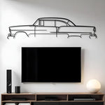 1955 Chevy Bel Air Classic Metal Silhouette