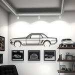 1966 Mustang Metal Silhouette