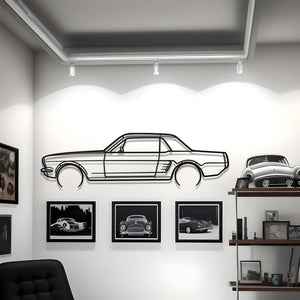 1966 Mustang Metal Silhouette