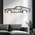 1967 Mustang Shelby GT500 Metal Silhouette