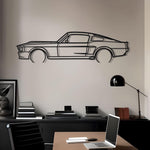 1967 Mustang Shelby GT500 Metal Silhouette