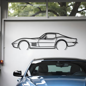 1969 Corvette Stingray Metal Silhouette