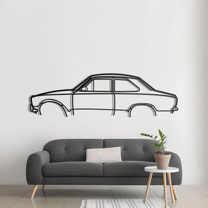 1969 Escort MK1 Metal Silhouette