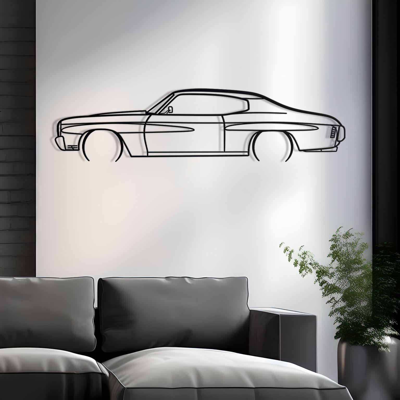 1970 Chevrolet Chevelle Classic Metal Silhouette