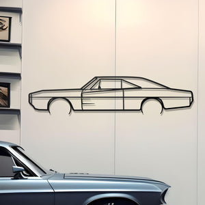 1970 Dodge Charger Metal Wall Decor