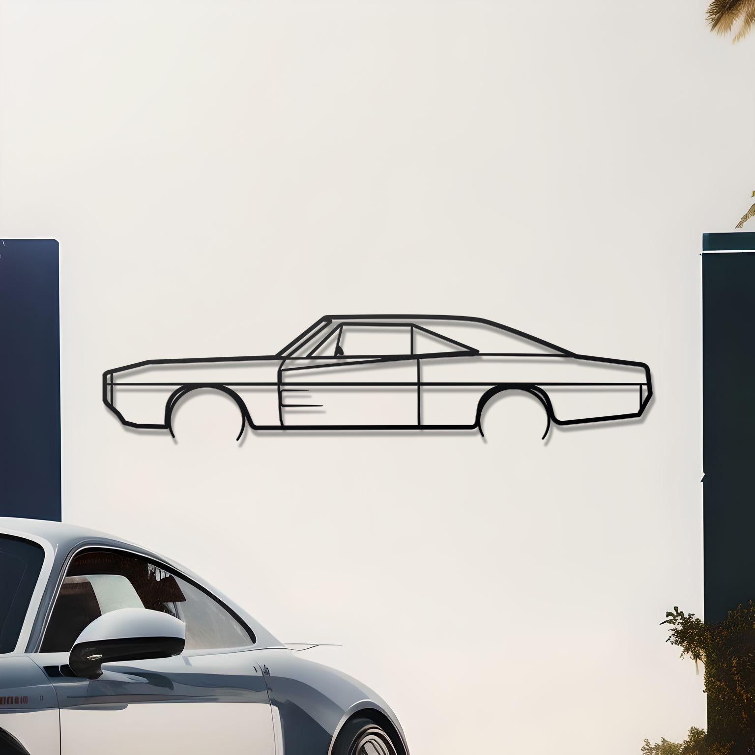 1970 Dodge Charger Metal Wall Decor