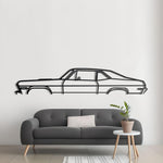 1971 Chevrolet Nova Detailed Metal Silhouette
