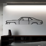 1971 Chevrolet Nova Detailed Metal Silhouette