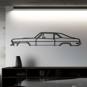 1971 Chevrolet Nova Detailed Metal Silhouette