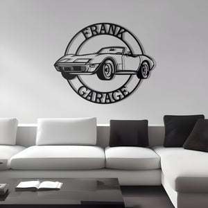 1974 Corvette Custom Name Personalizable Metal Wall Decor