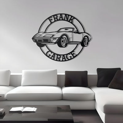 1974 Corvette Custom Name Personalizable Metal Wall Decor