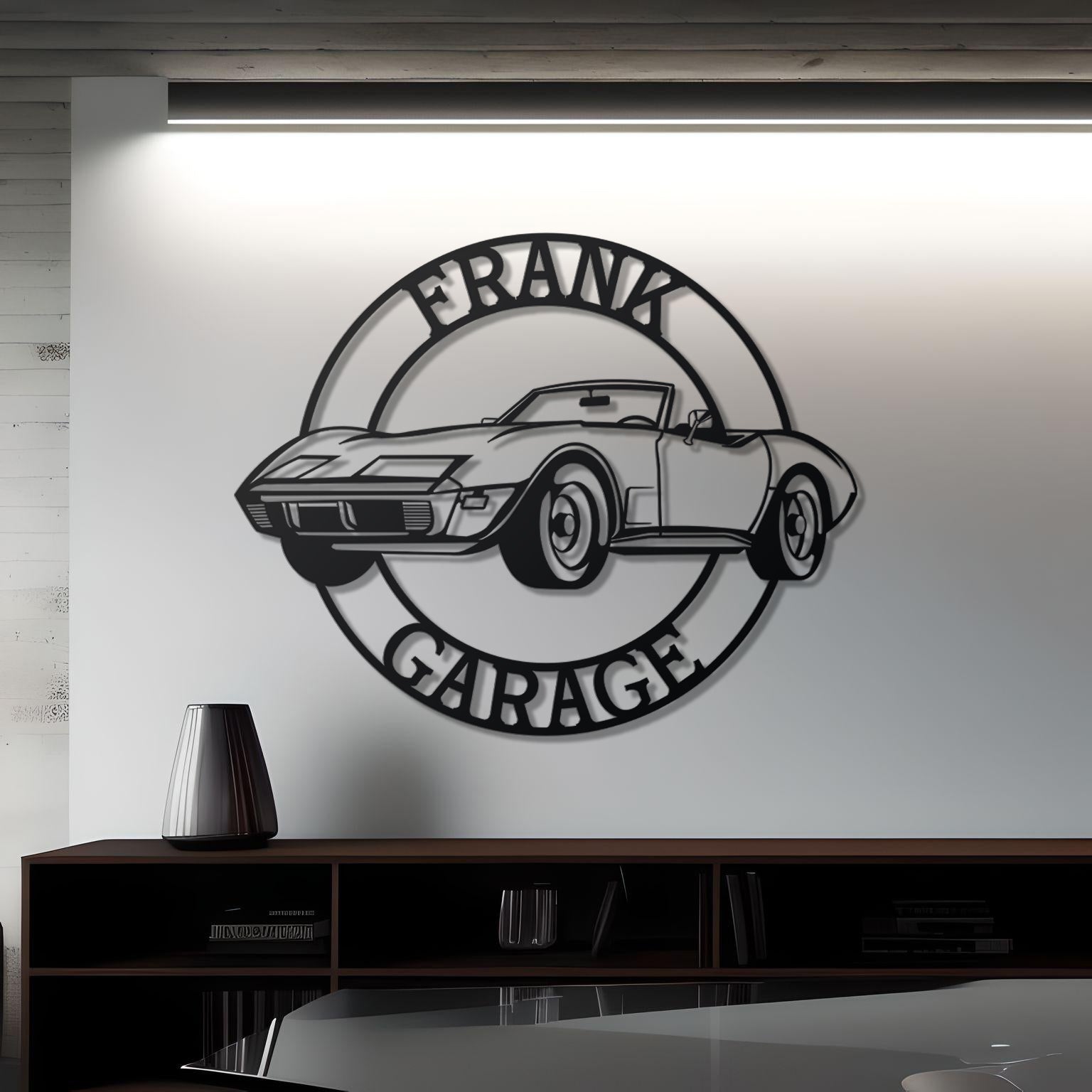 1974 Corvette Custom Name Personalizable Metal Wall Decor