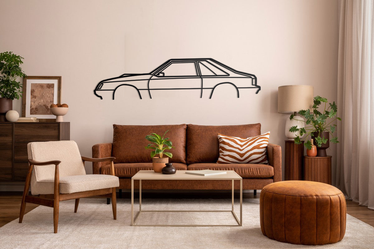 1979 Ford Mustang MILFORD Detailed Metal Silhouette