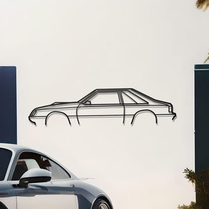 1979 Ford Mustang MILFORD Detailed Metal Silhouette