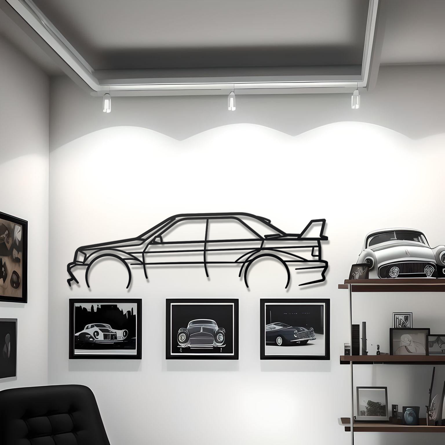 1982 Mercedes 190E Metal Wall Decor