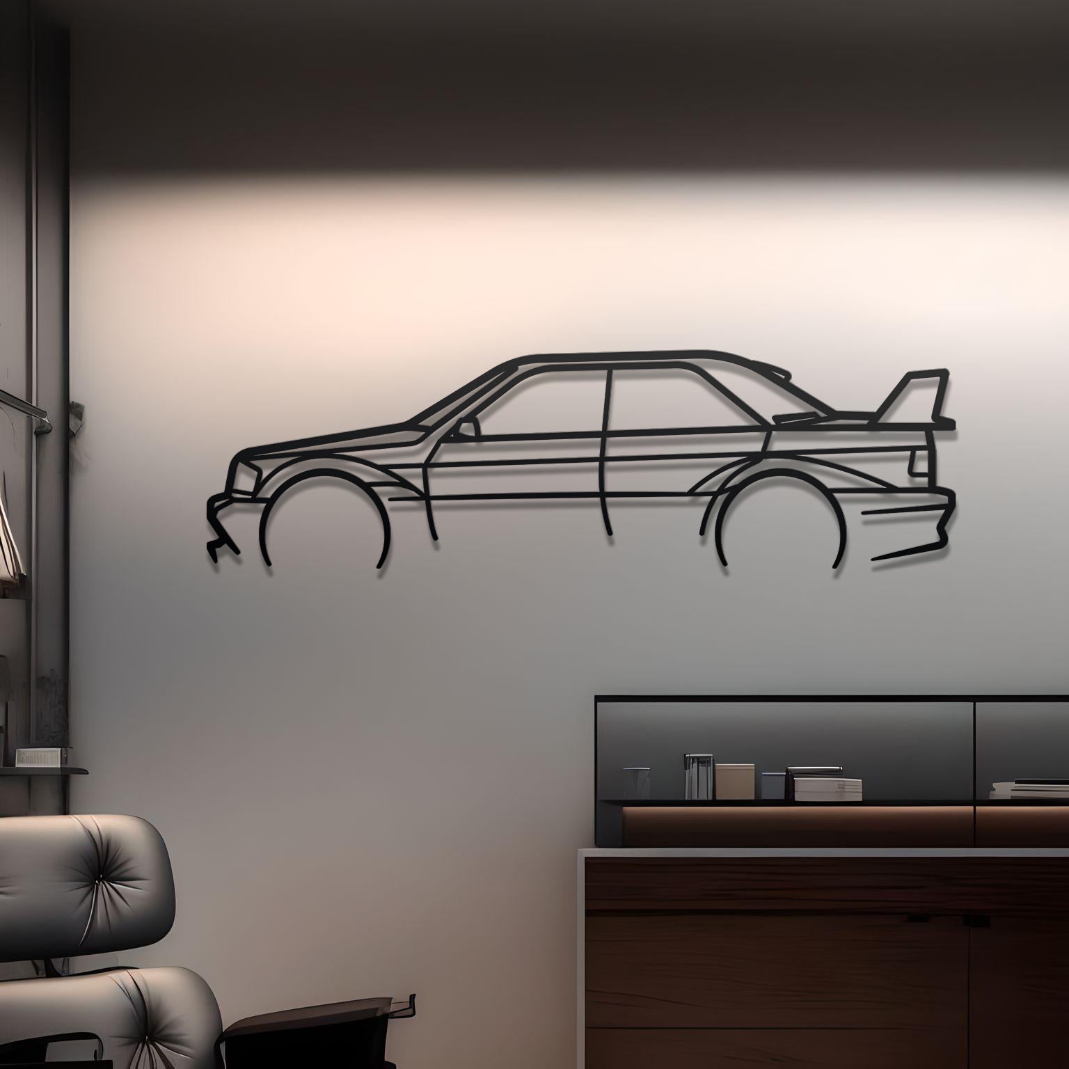 1982 Mercedes 190E Metal Wall Decor