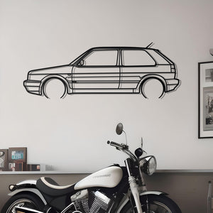 1987 Volkswagen Golf GTI Mk2 Metal Silhouette