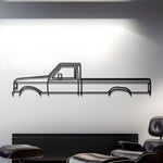 1989 Ford F-350 Detailed Metal Silhouette