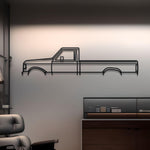 1989 Ford F-350 Detailed Metal Silhouette
