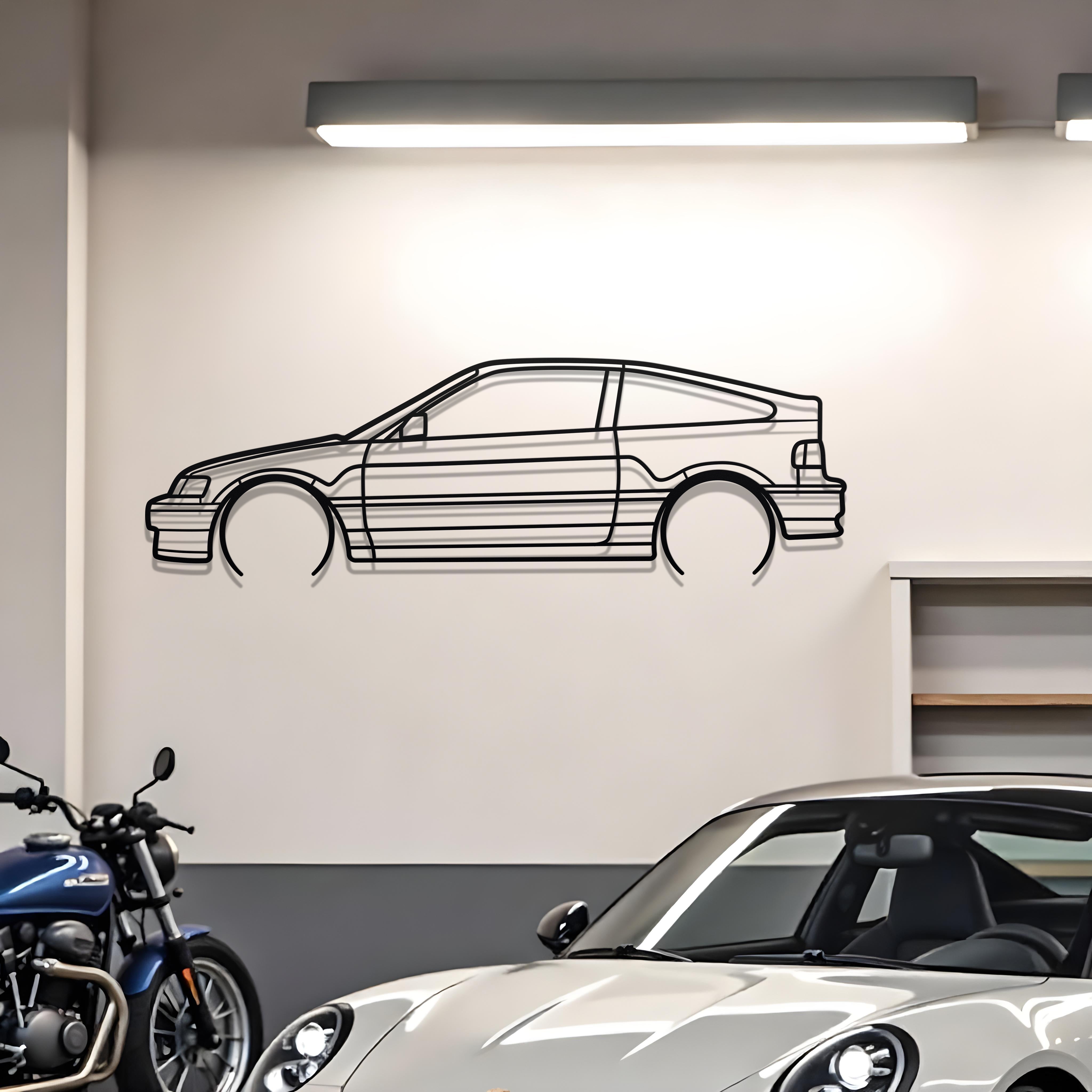 1989 Honda Civic CRX Si Metal Silhouette