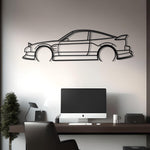 1989 Nissan 240SX Metal Car Silhouette