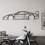 1990 Ferrari F40 Metal Wall Decor