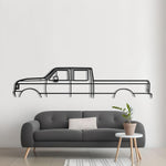 1990 Ford F-350 Detailed Metal Silhouette