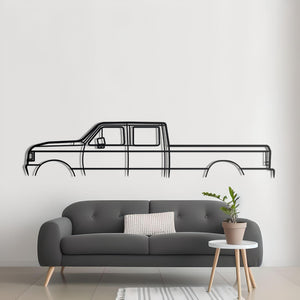 1990 Ford F-350 Detailed Metal Silhouette