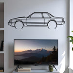1990 Mustang Foxbody Notchback Metal Wall Art