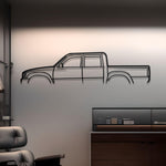 1991 Toyota Hilux Detailed Metal Silhouette
