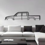 1991 Toyota Hilux Detailed Metal Silhouette