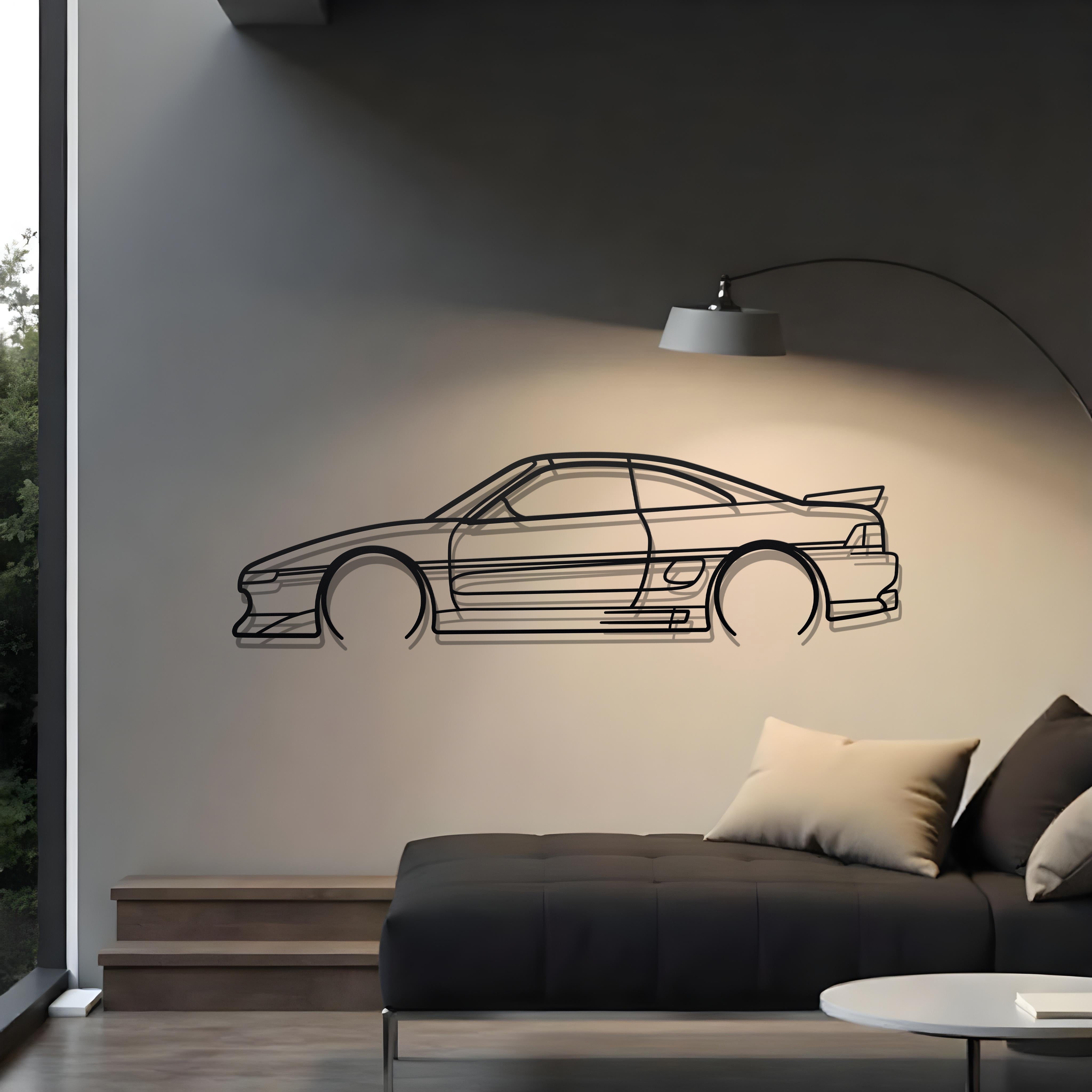 1991 Toyota MR2 Metal Silhouette