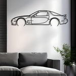 1993 Mazda RX-7 Metal Car Silhouette