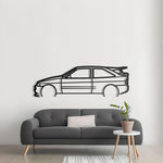 1995 Ford Escort RS Cosworth Car Metal Silhouette