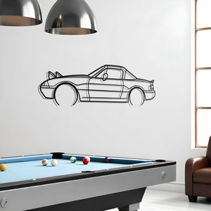 1997 Mazda Miata MX-5 NA Metal Car Silhouette