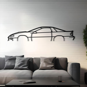 1999 Camaro SS Detailed Metal Car Silhouette