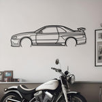 1999 Nissan Skyline R34 Metal Wall Art