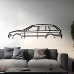 2001 BMW 520i SE Metal Car Silhouette