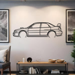2002 Subaru WRX Metal Silhouette