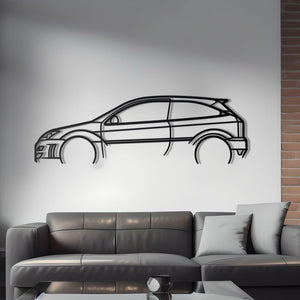 2003 Ford Focus RS MK1 Metal Car Silhouette