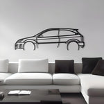 2003 Ford Focus RS MK1 Metal Car Silhouette