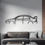 2004 Mitsubishi Lancer Evolution Detailed Metal Car Silhouette