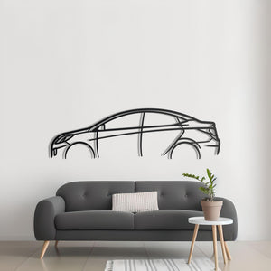 2011 Hyundai Detailed Metal Car Silhouette