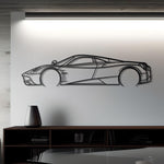 2012 Pagani Huayra Detailed Metal Car Silhouette