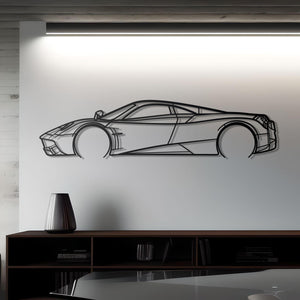 2012 Pagani Huayra Detailed Metal Car Silhouette