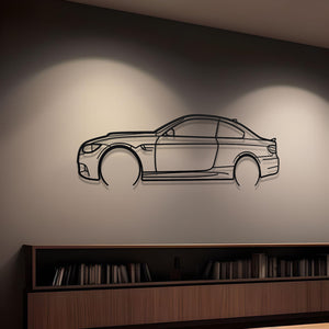 2013 BMW M3 E92 Metal Silhouette