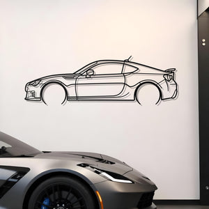 2013 Subaru BRZ Metal Car Silhouette