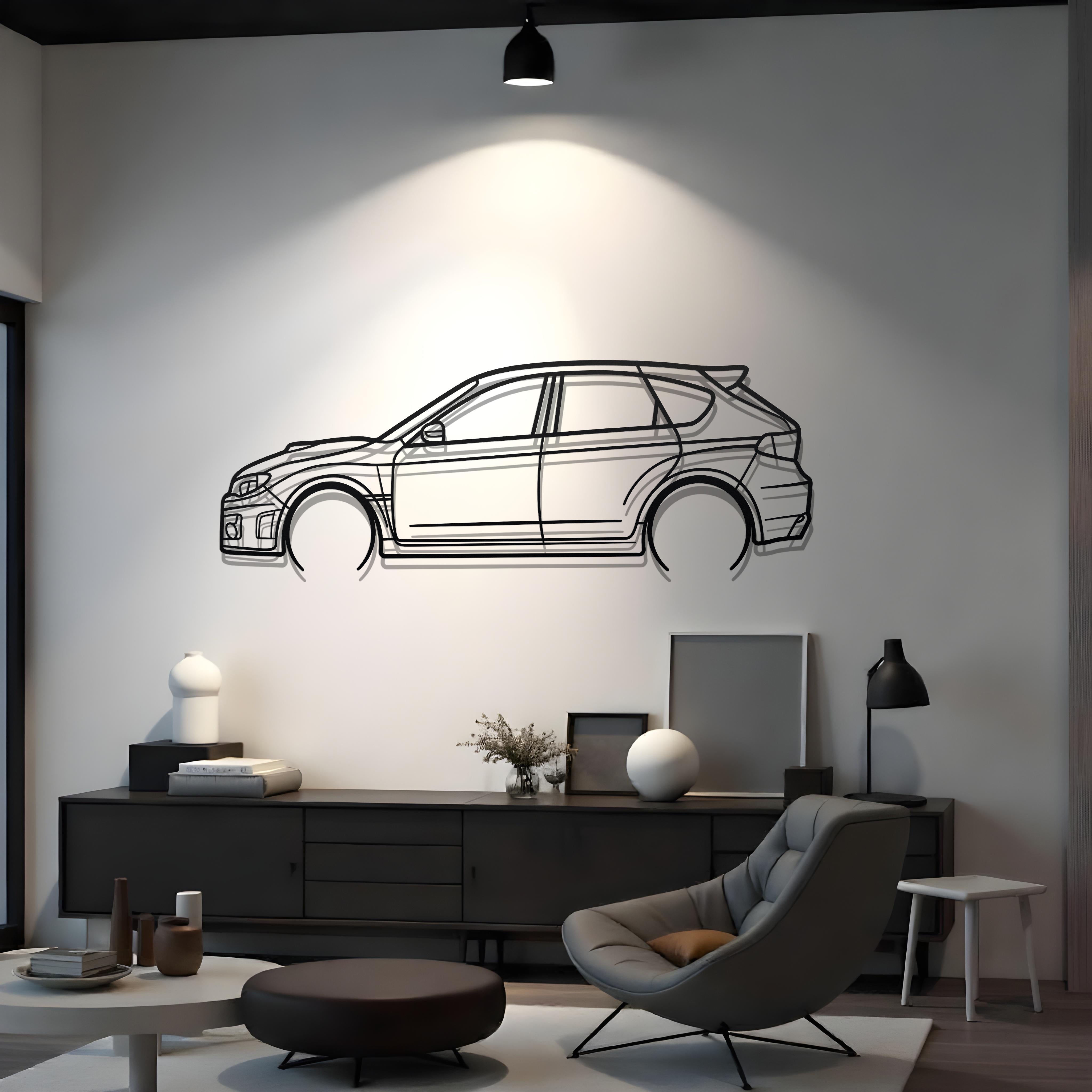 2014 Subaru Impreza WRX STI Hatchback Metal Wall Decor