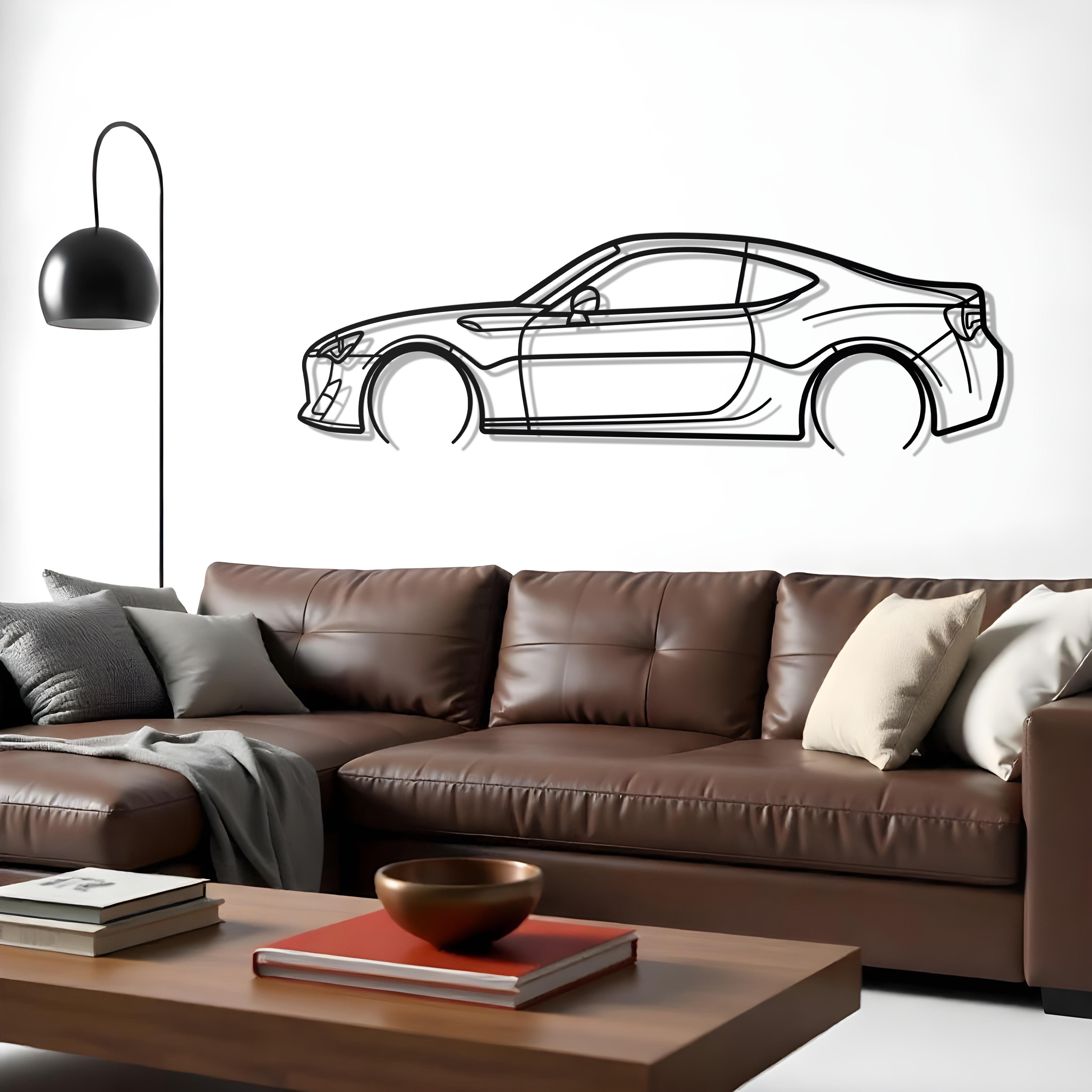 2015 Scion FR-S Metal Car Silhouette