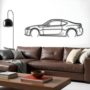2015 Scion FR-S Metal Car Silhouette